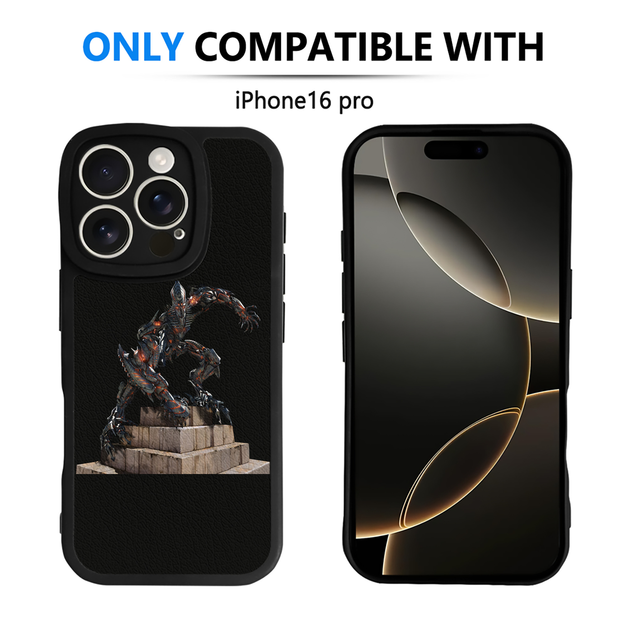 （画像用） Transformers トランスフォーマー 【iPhone 16シリーズ対応】シリコンスマホケース（レザー調） 材質：シリコン